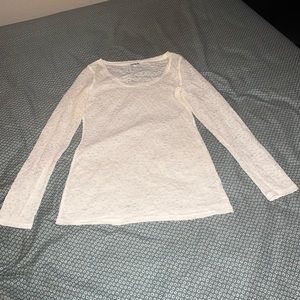 Express Laced Long-Sleeve Top